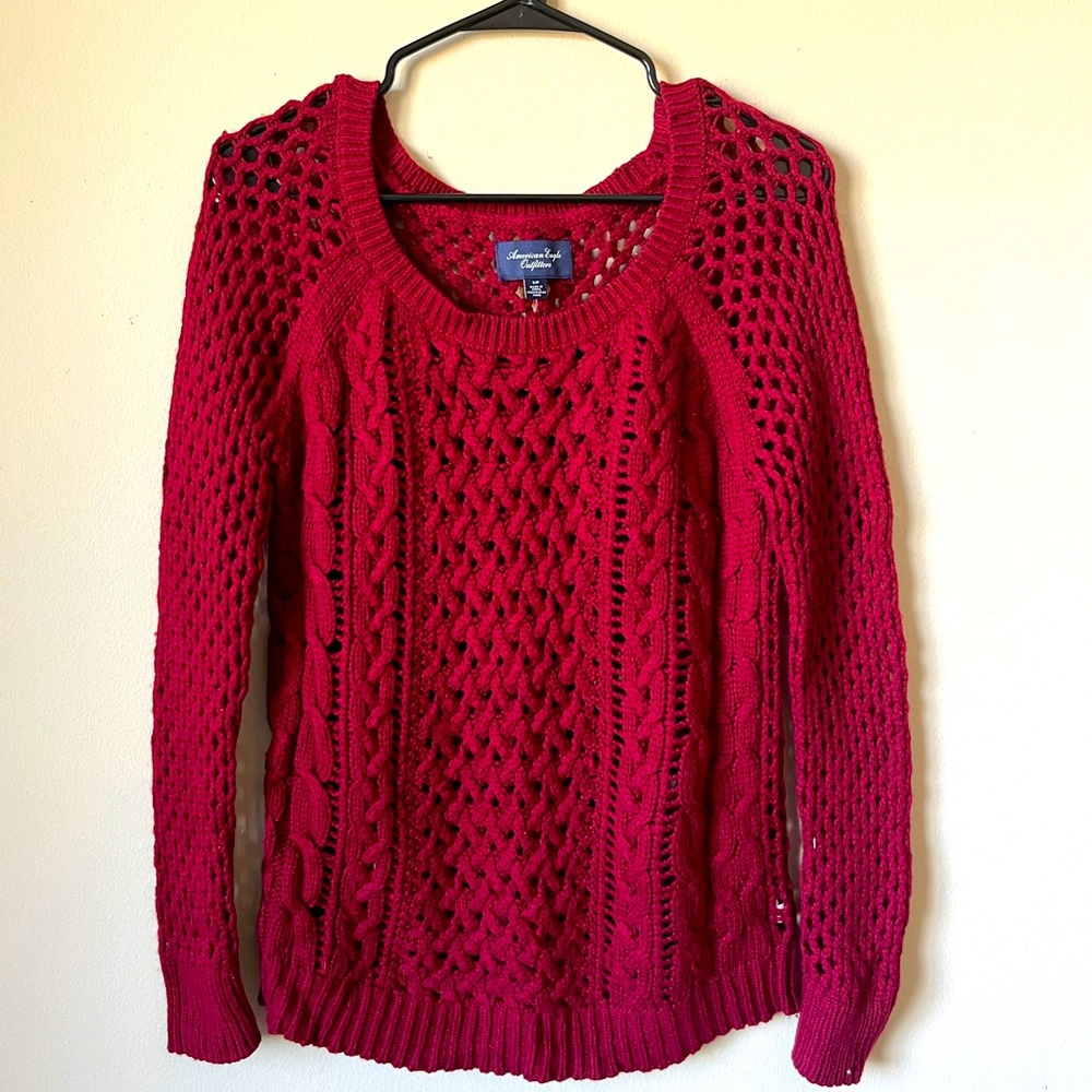 American Eagle open knit sweater